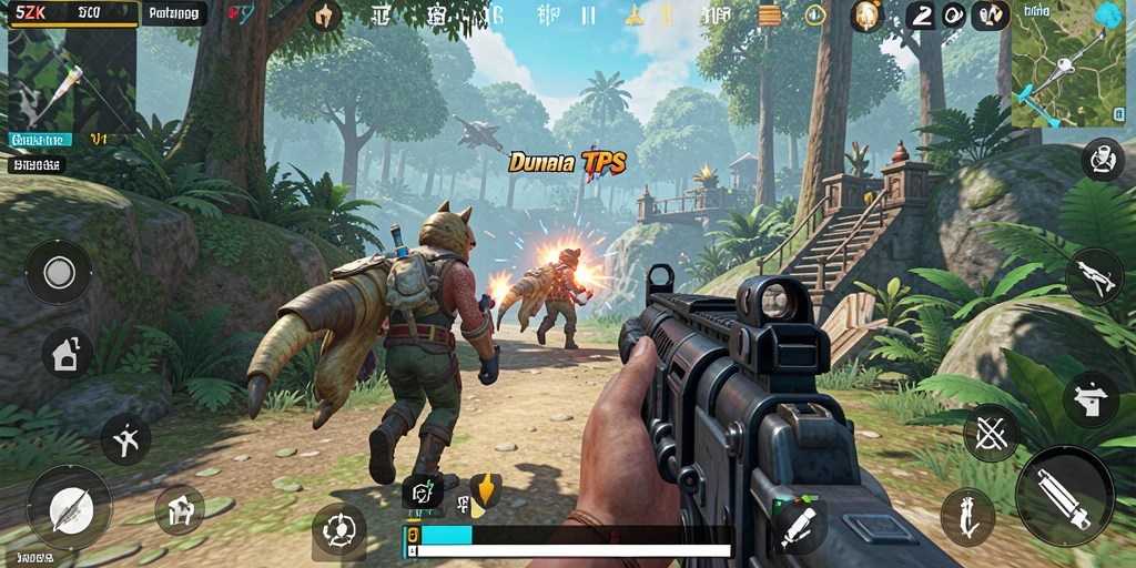 Gameplay seru dan mendebarkan dalam dunia TPS 5ZK.