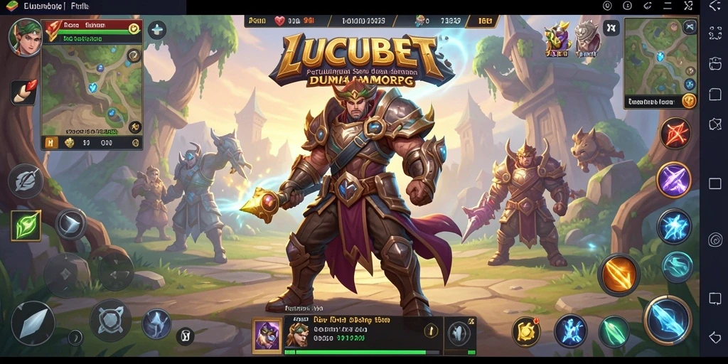 Gameplay seru LUCUBET dalam dunia MMORPG yang menawan.