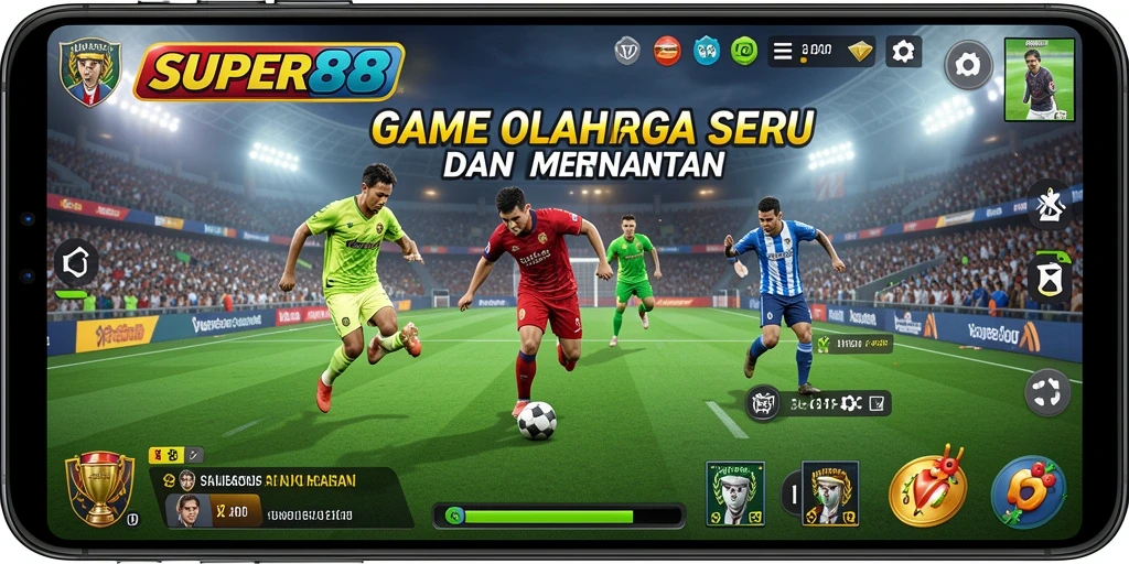 Tampilan gameplay <strong>SUPER88</strong> yang menampilkan aksi olahraga menarik.